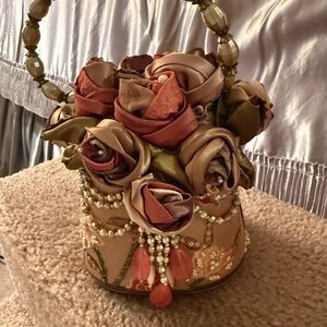Mary Frances Rose Bouquet Mini Bag